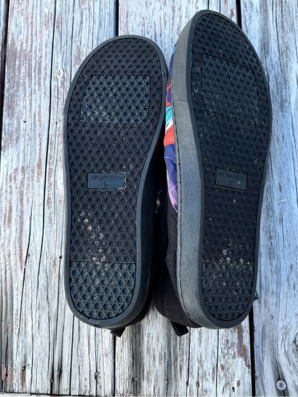 Men’s SZ 12 DC Comics Superman Slip On Shoes Loafers  Black